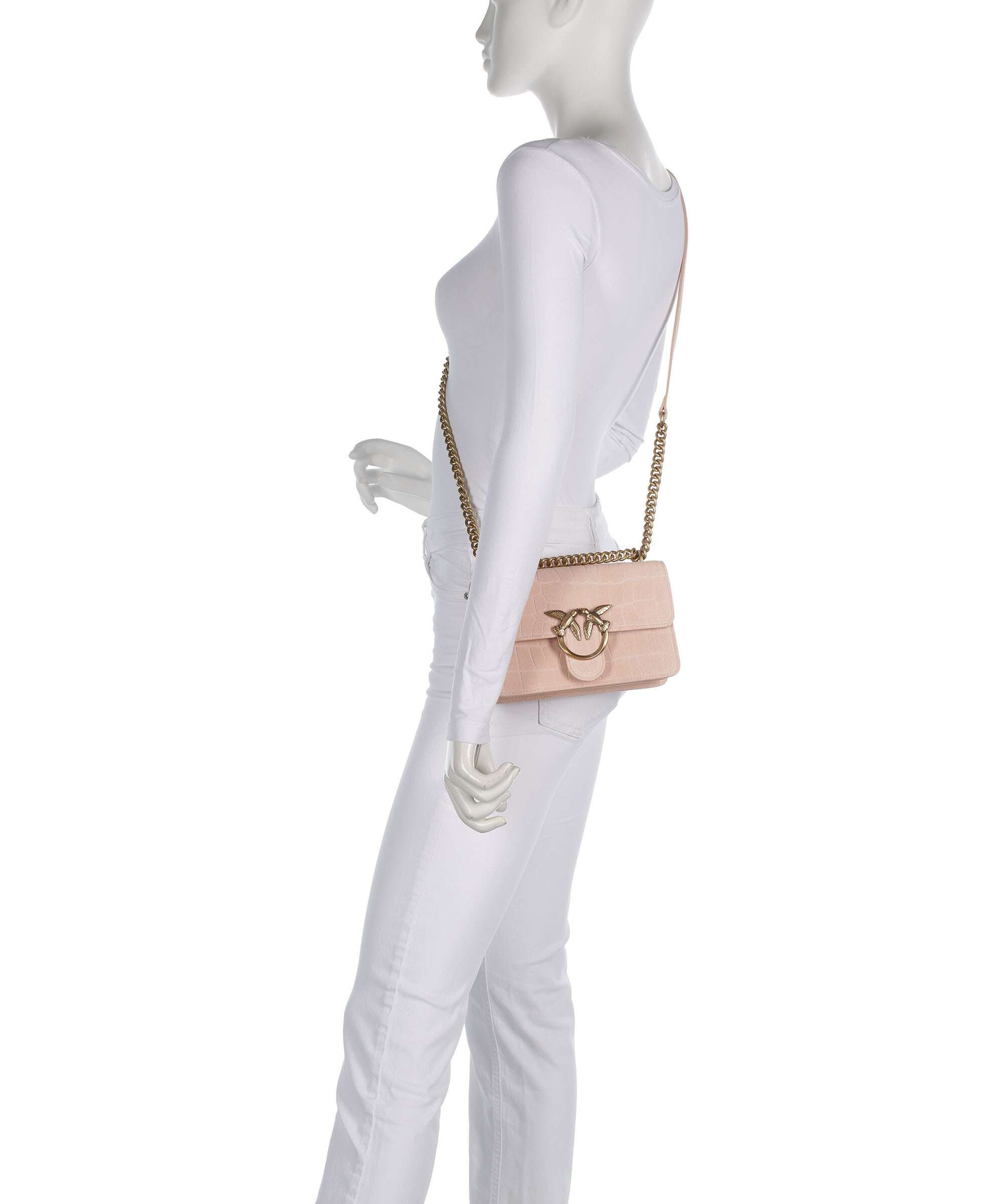 Pinko Love One Mini Shoulder bag light pink/antique gold