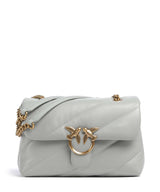 Pinko Love Puff Classic Taška cez rameno grigio perla/antique gold