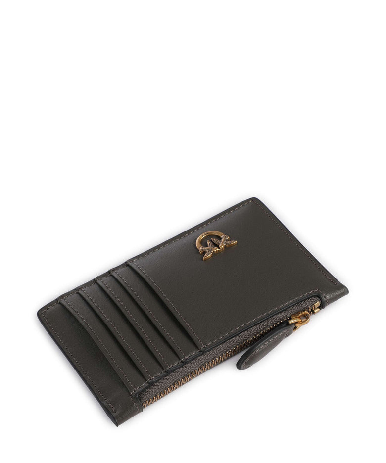 Pinko Airone Credit card holder verde fango/antique gold