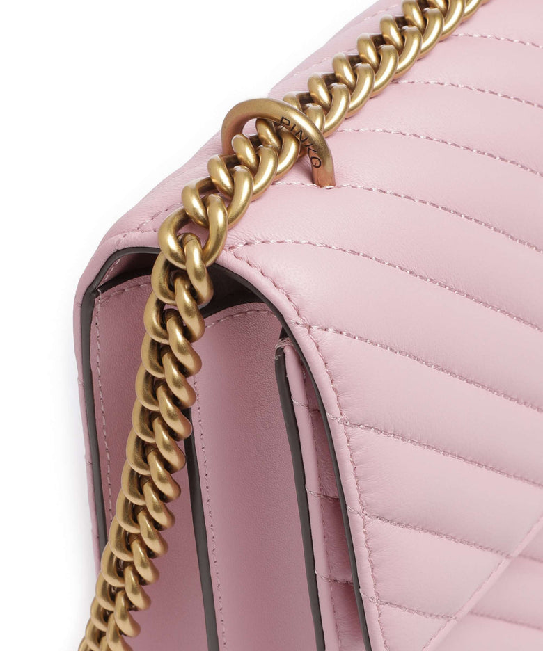 Pinko Love One Classic Shoulder bag rosa chiaro/antique gold