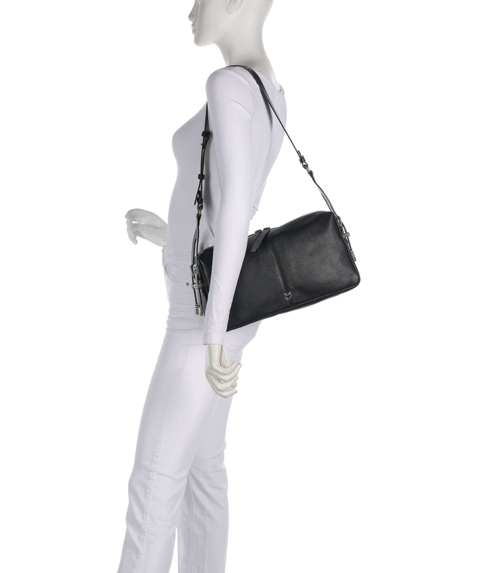 Pinko 24 Classic Shoulder bag nero/old silver