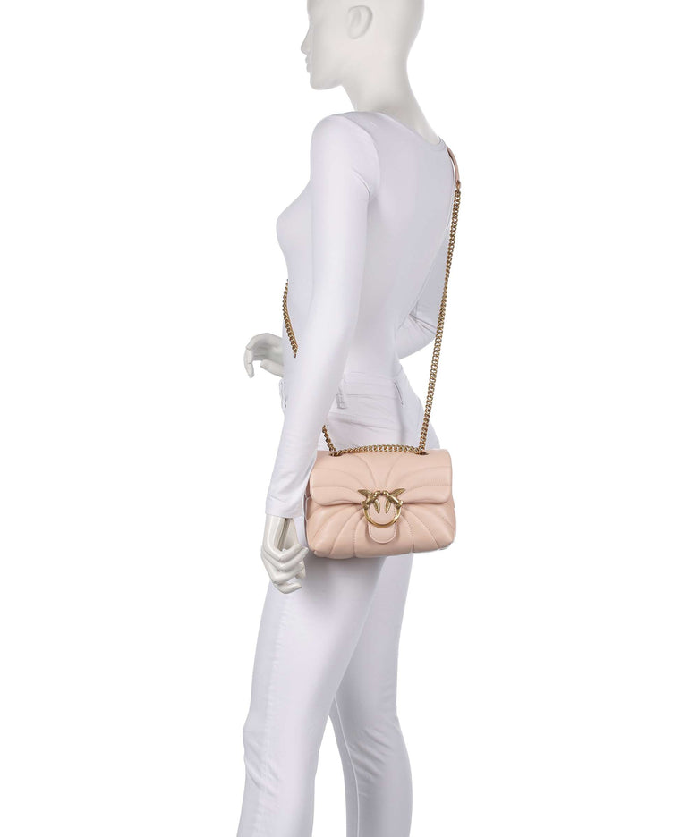 Pinko Love Puff Mini Shoulder bag rosa cammeo/antique gold