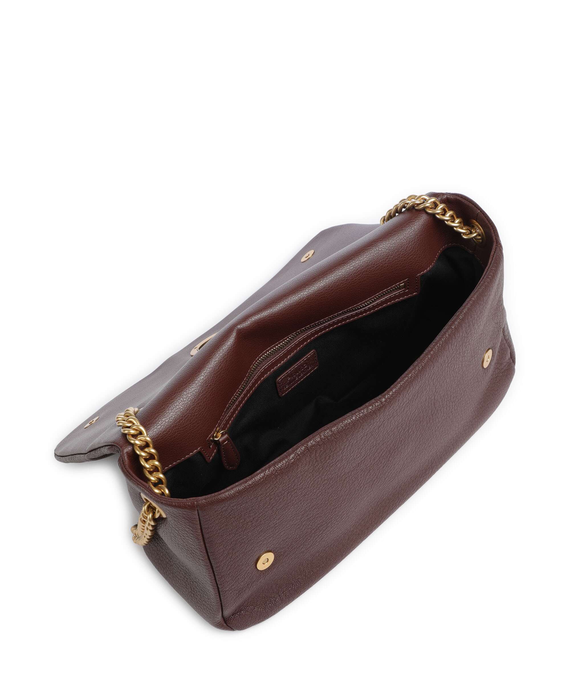 Pinko Click Soft Horizontal Chain Shoulder bag castano intenso/antique gold