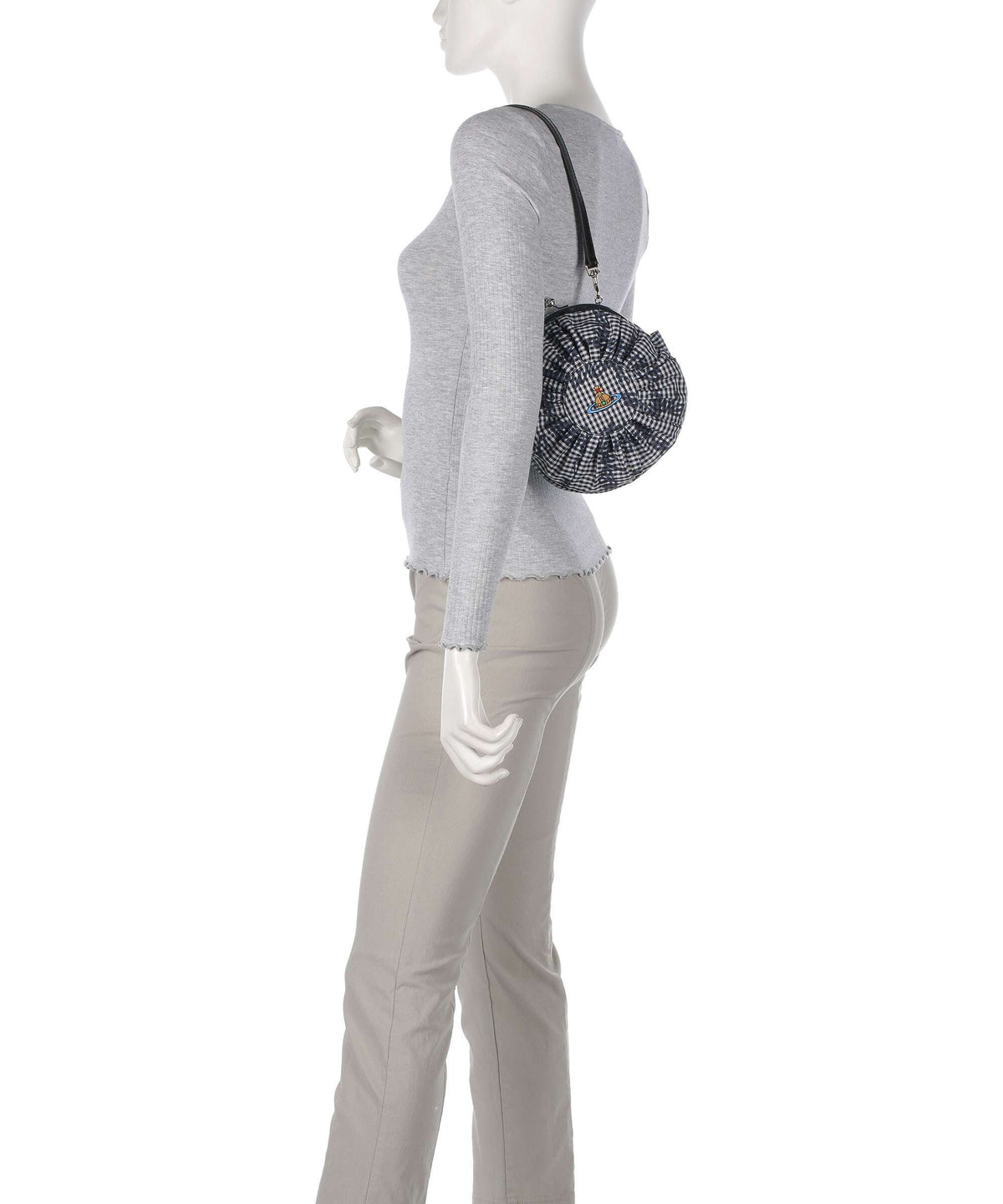 Vivienne Westwood Rosie Frame Print Classic Crossbody bag gingham/black