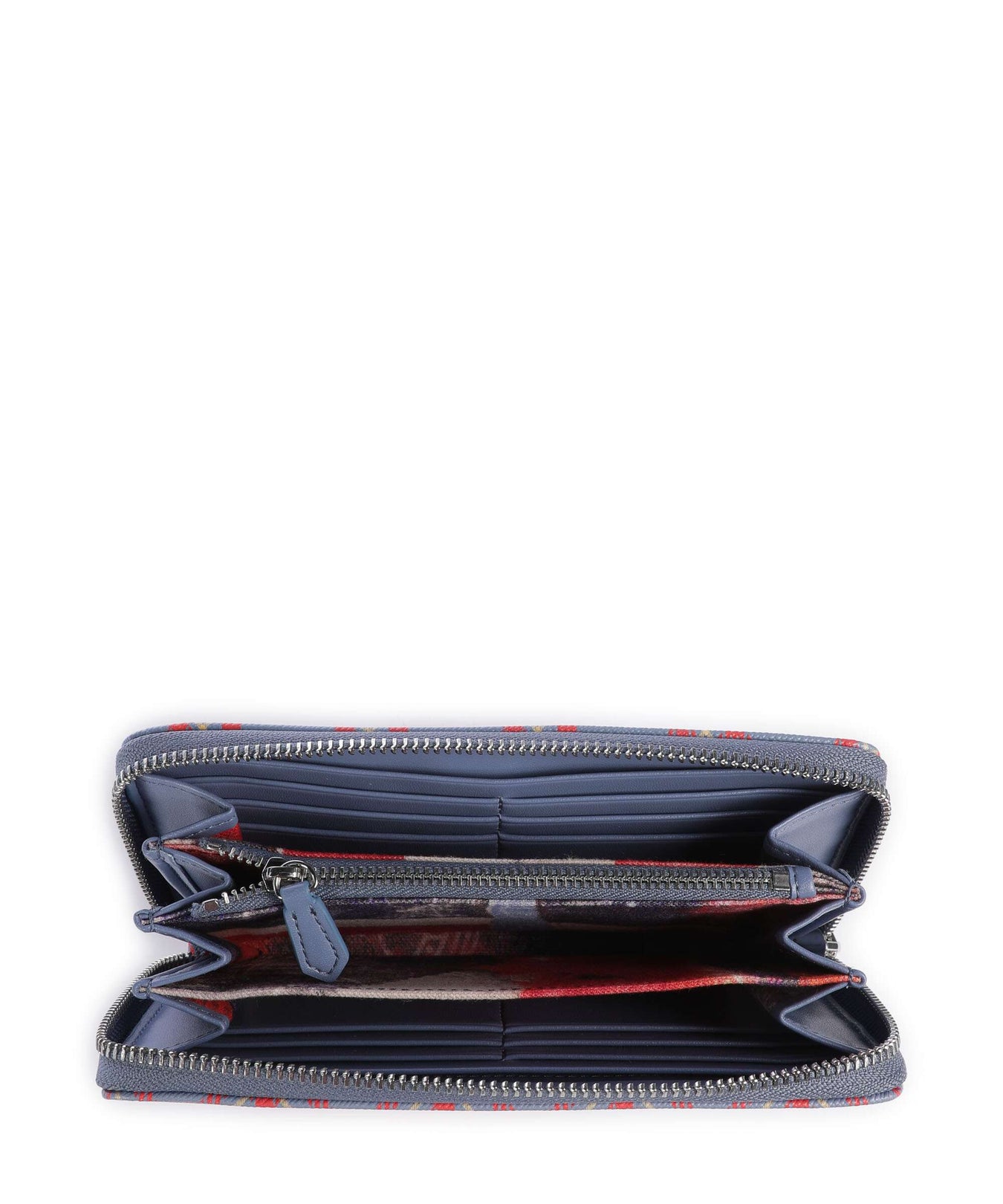 Vivienne Westwood Saffiano Printed Classic Wallet blue/orange tartan