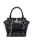 Vivienne Westwood Betty Embossed Croc Mini Taška cez rameno black