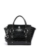 Vivienne Westwood Betty Embossed Croc Medium Handbag black