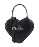 Vivienne Westwood Josephine Heart Embossed Croc Mini Kabelka black