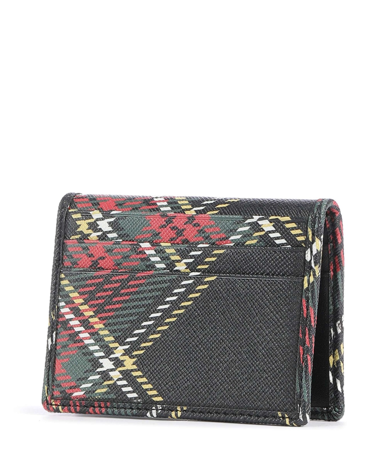 Vivienne Westwood Saffiano Printed Credit card holder chelsea tartan