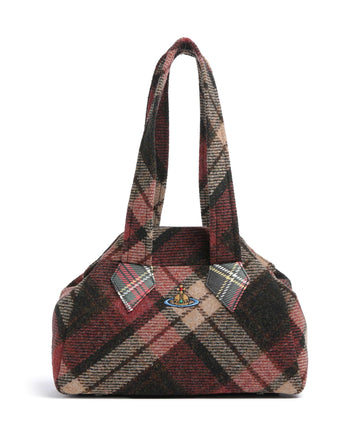 Vivienne Westwood Archive Harris Tweed Check Medium Taška cez rameno light check