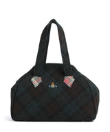 Vivienne Westwood Archive Harris Tweed Check Large Shopper dark check