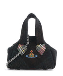 Vivienne Westwood Archive Harris Tweed Check Mini Taška cez rameno dark check