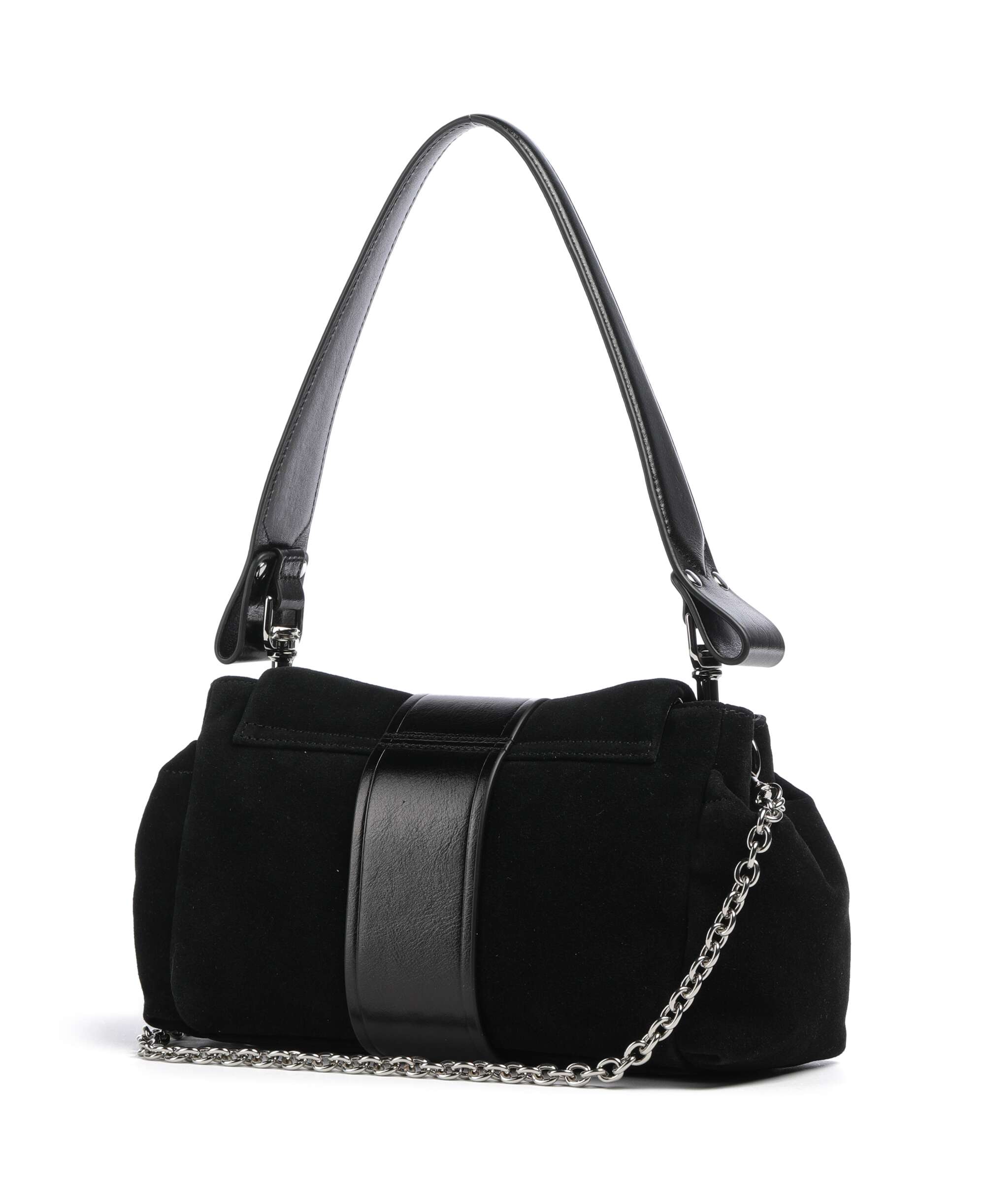 Vivienne Westwood Hazel Suede Treasure Shoulder bag black