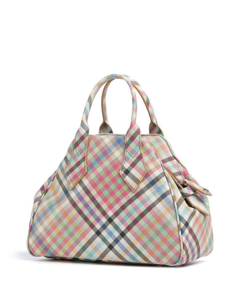 Vivienne Westwood Yasmine Buccia D'Arancia Medium Handbag heather plaid