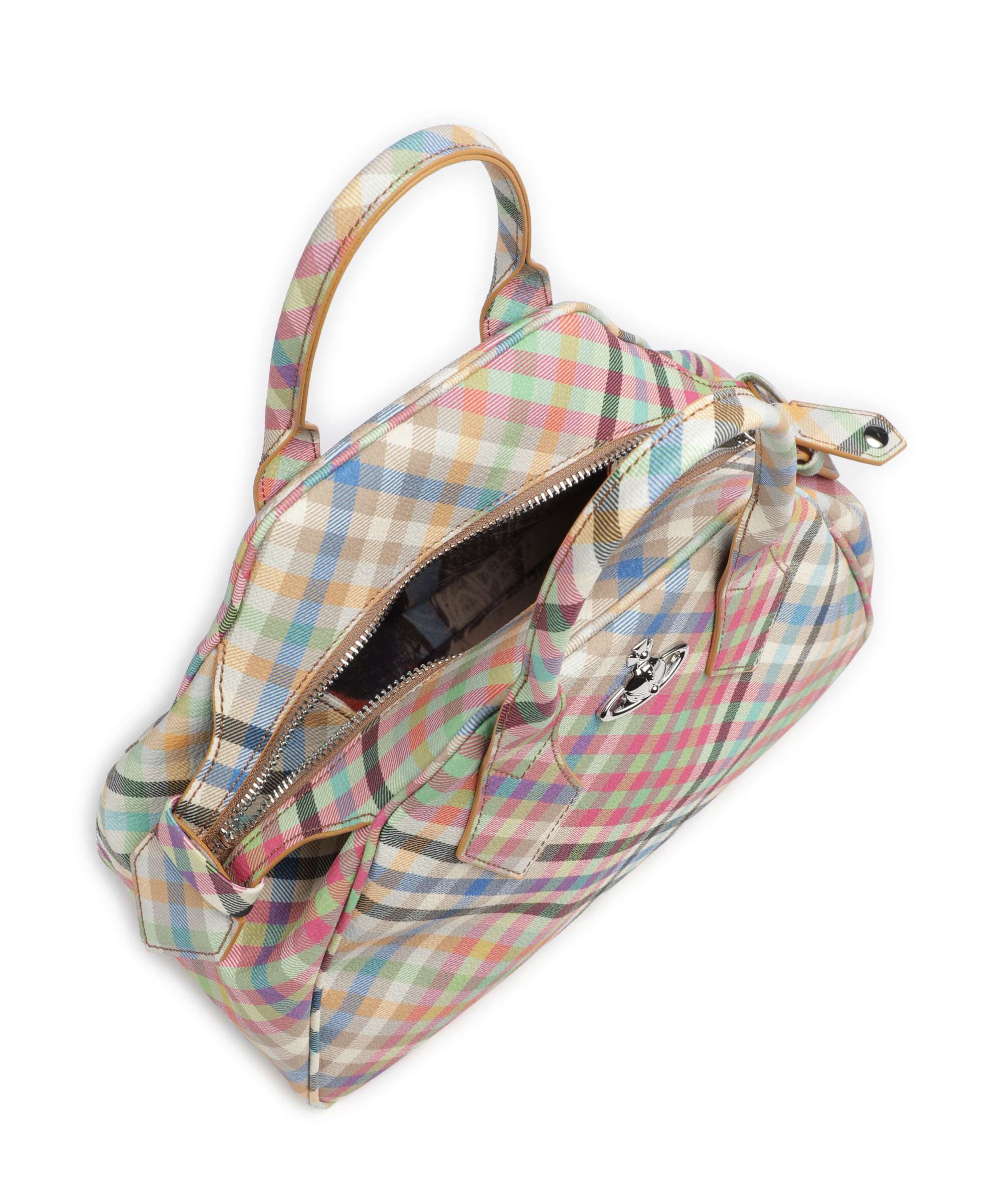Vivienne Westwood Yasmine Buccia D'Arancia Medium Handbag heather plaid