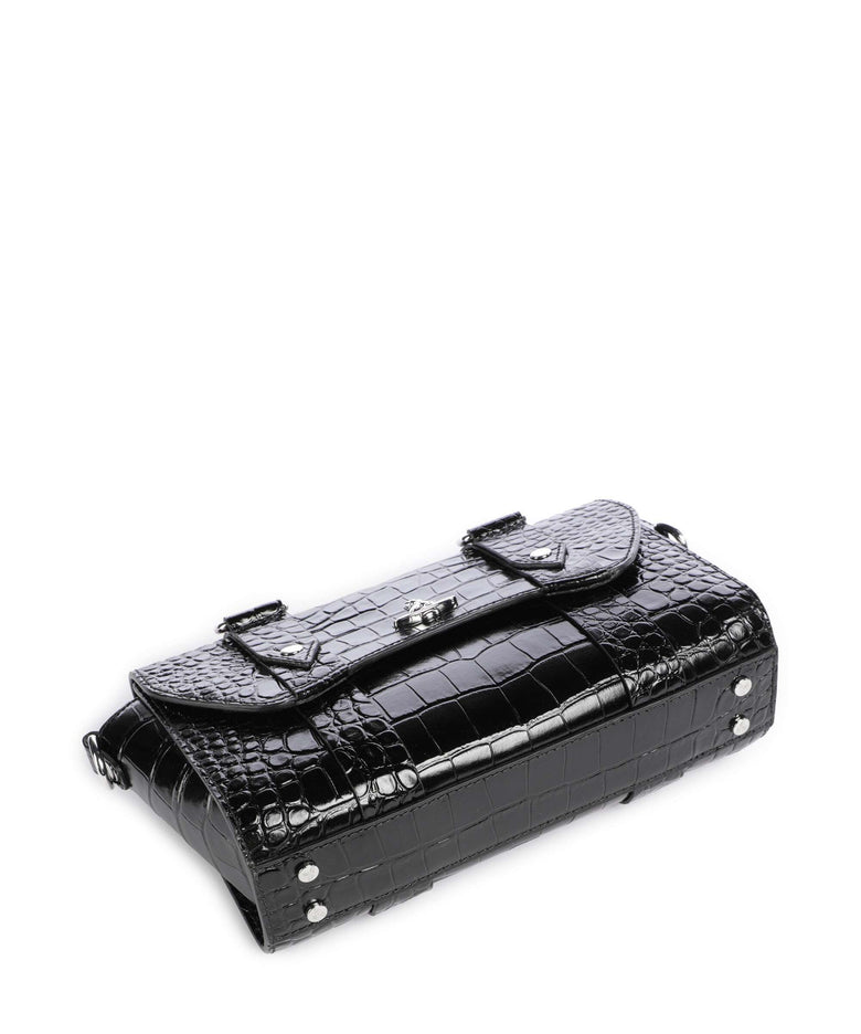 Vivienne Westwood Kimmy Embossed Croc Crossbody bag black
