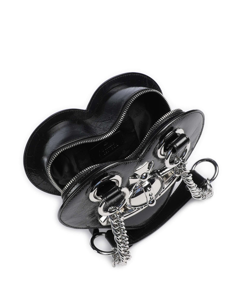 Vivienne Westwood Juliet Heart Naplak Handbag black