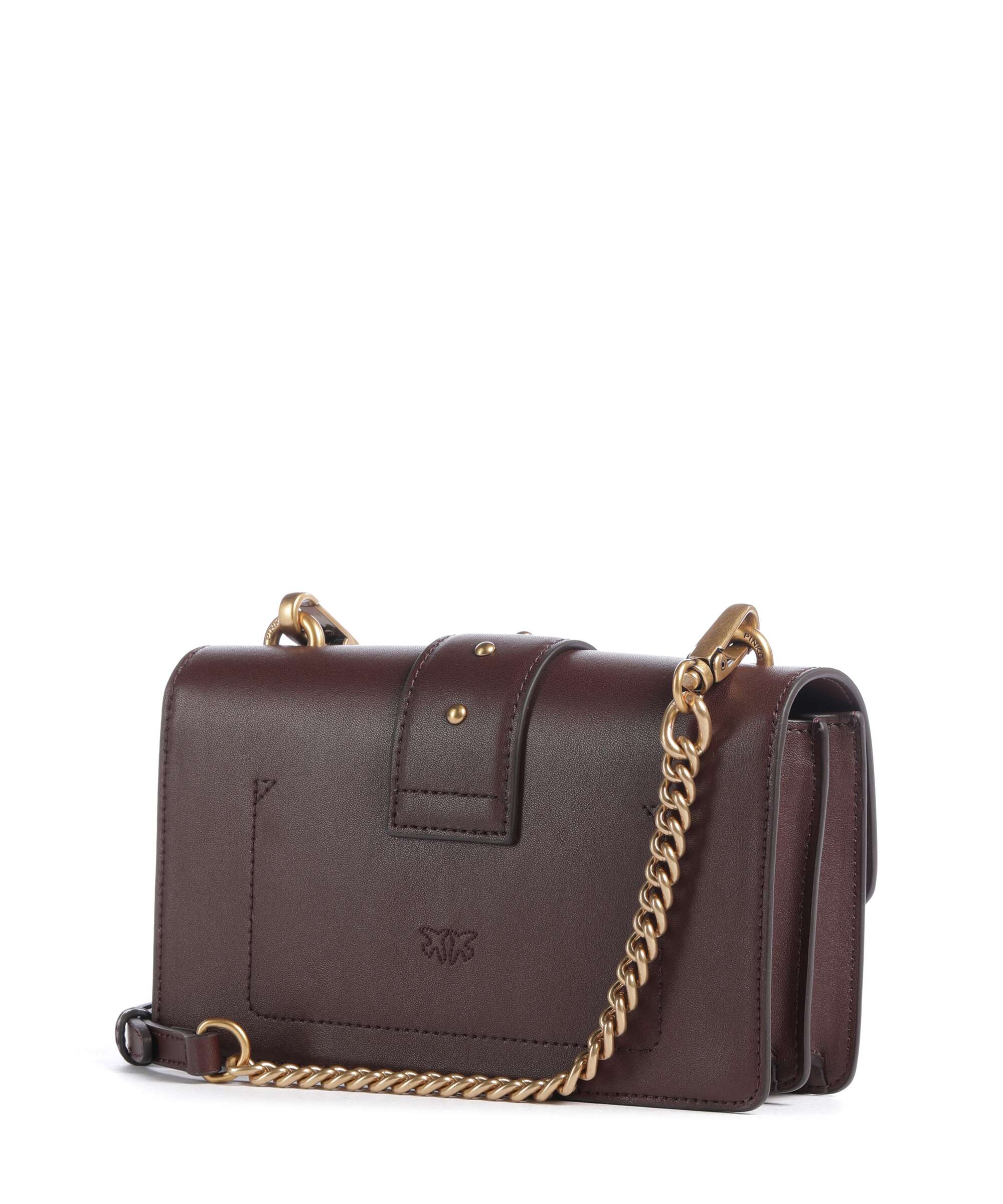 Pinko Love One Mini Crossbody bag borgogna/antique gold