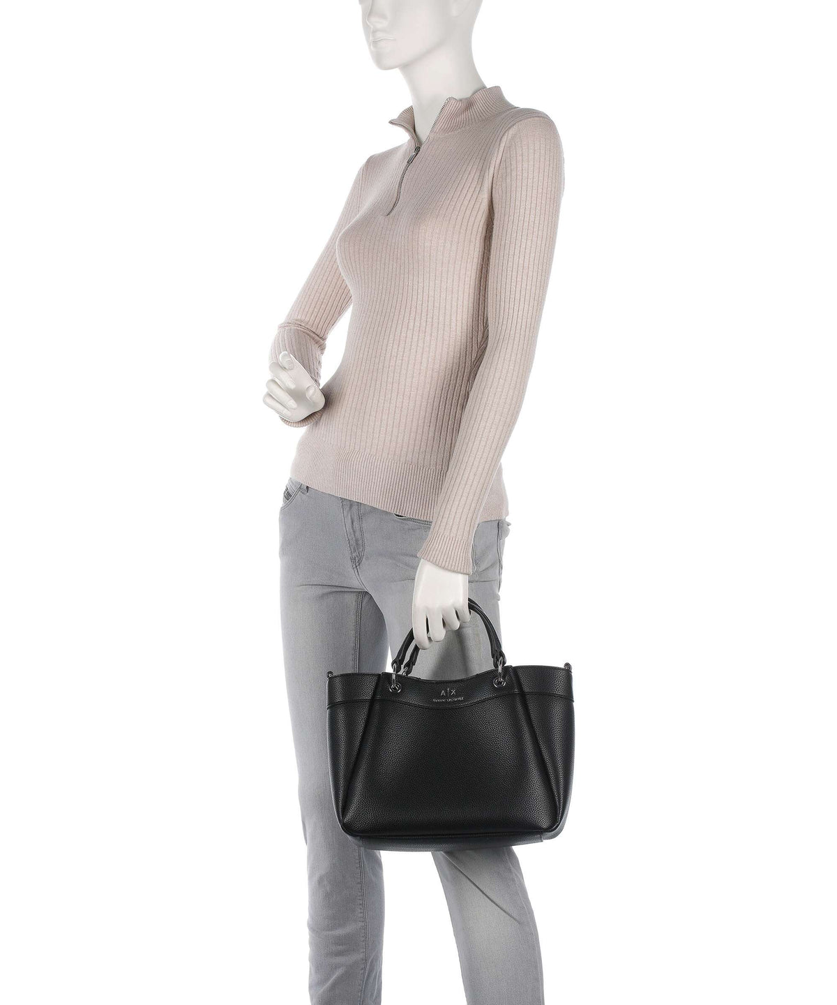 Armani Exchange Wave M Handbag nero