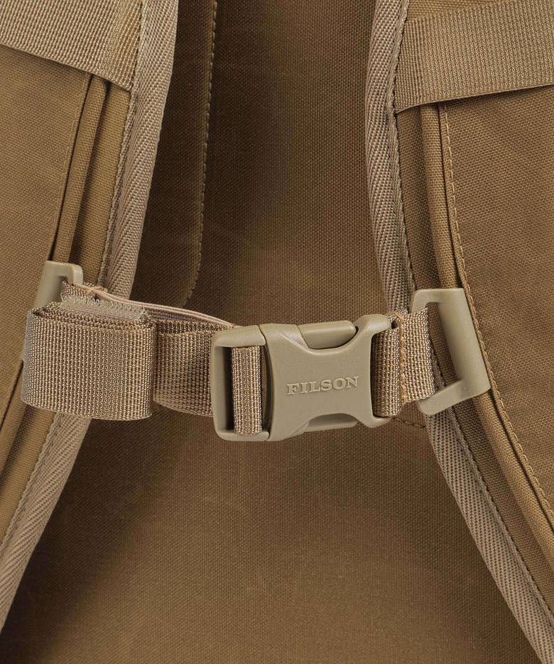 Filson Cordura Nylon Surveyor Backpack dark tan/flame