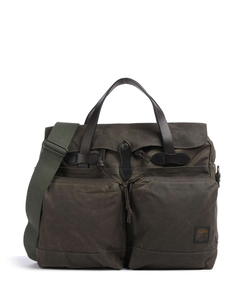 Filson Tin Cloth 24 Hour Briefcase otter green