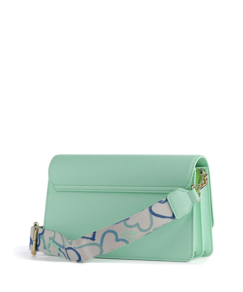 Love Moschino Jelly Logo Crossbody bag menta