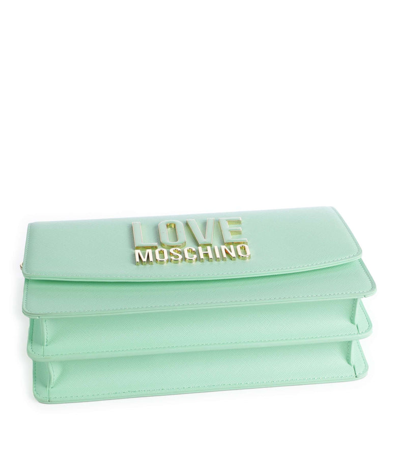 Love Moschino Jelly Logo Crossbody bag menta