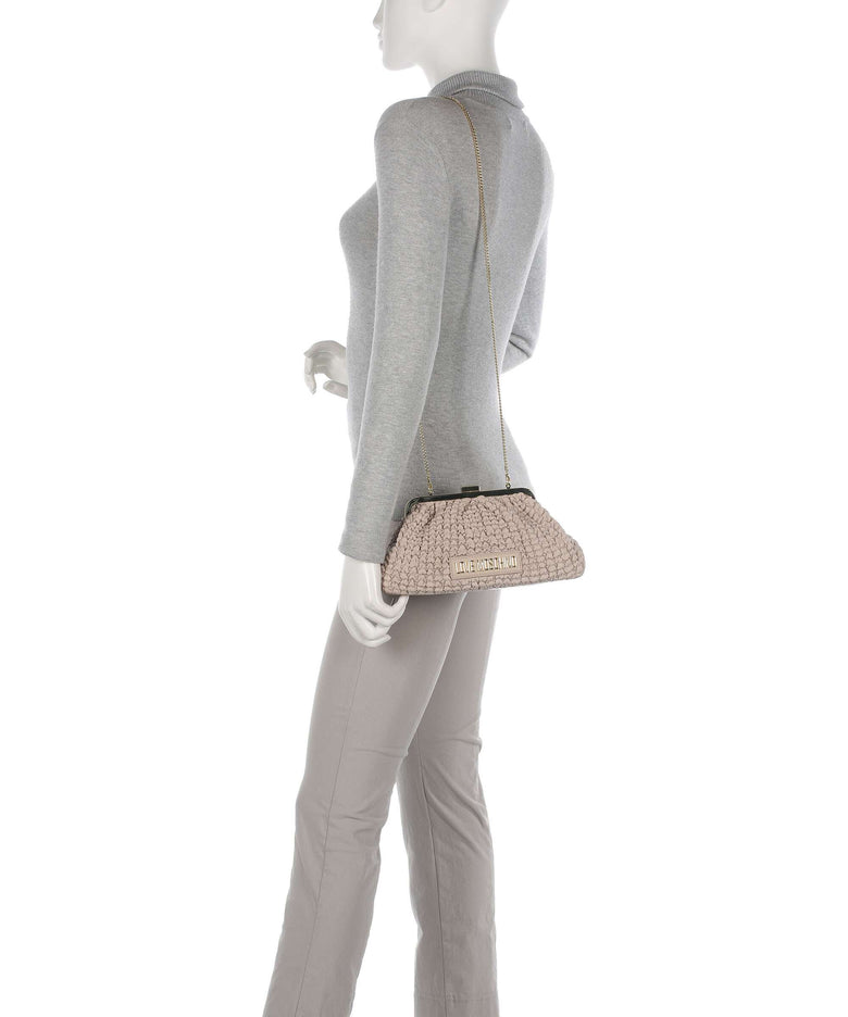 Love Moschino Hug Crossbody bag cuoio