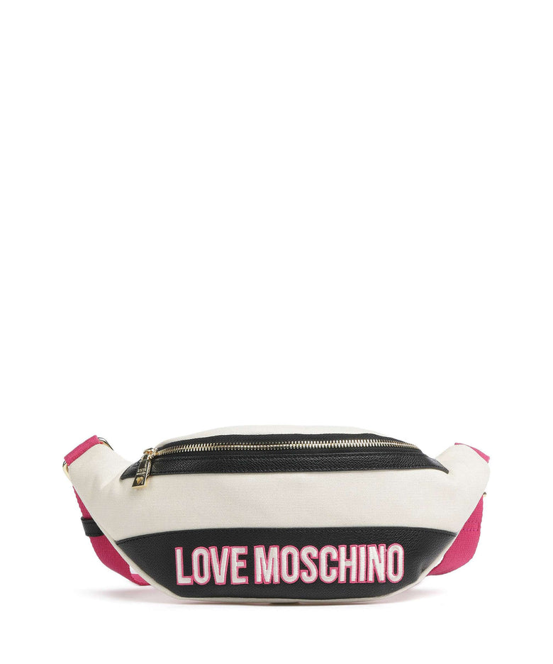Love Moschino Free-Time Fanny pack nero/fuxia/avorio