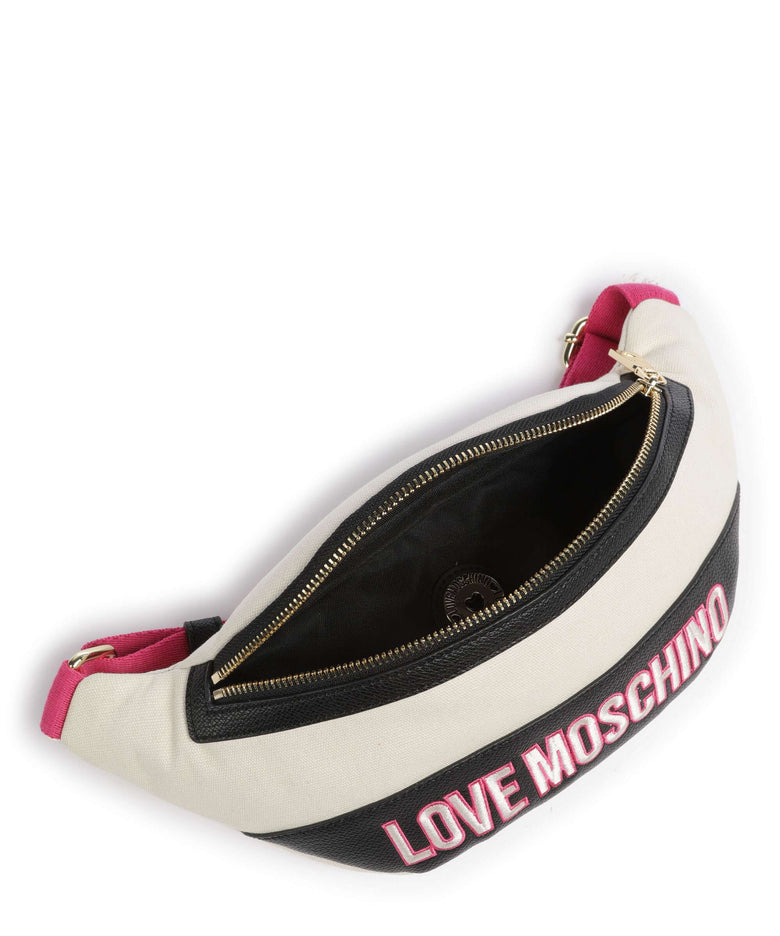 Love Moschino Free-Time Fanny pack nero/fuxia/avorio
