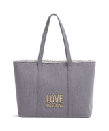Love Moschino Denim Icon Tote bag light blue
