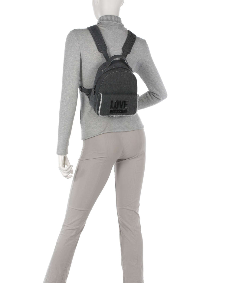 Love Moschino Denim Icon Backpack nero