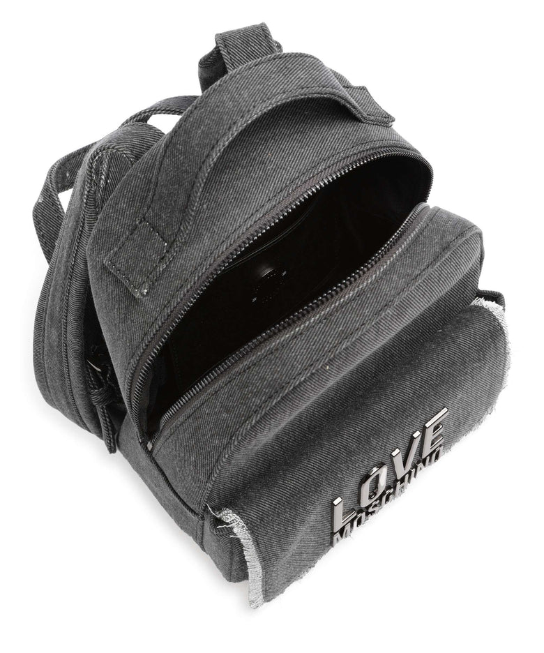 Love Moschino Denim Icon Backpack nero