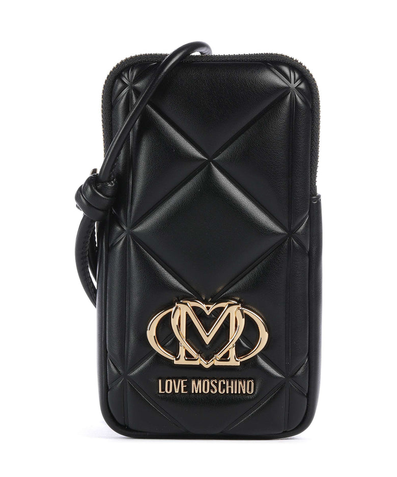 Love Moschino Embossed Q Phone bag black