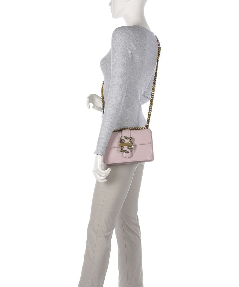 Just Cavalli Iconic Snakes Shoulder bag mauve