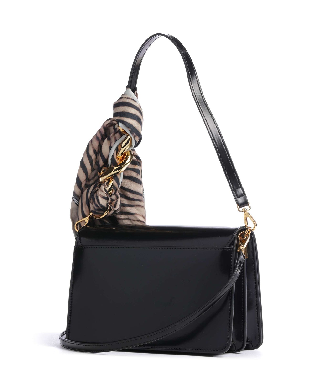 Just Cavalli Chain Foulard Shoulder bag black