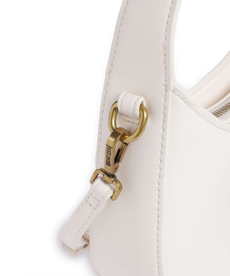 Just Cavalli Iconic Snakes Shoulder bag white