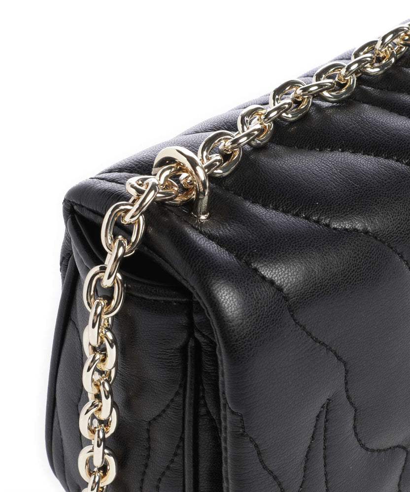 Just Cavalli Quilted Zebra Shoulder bag black