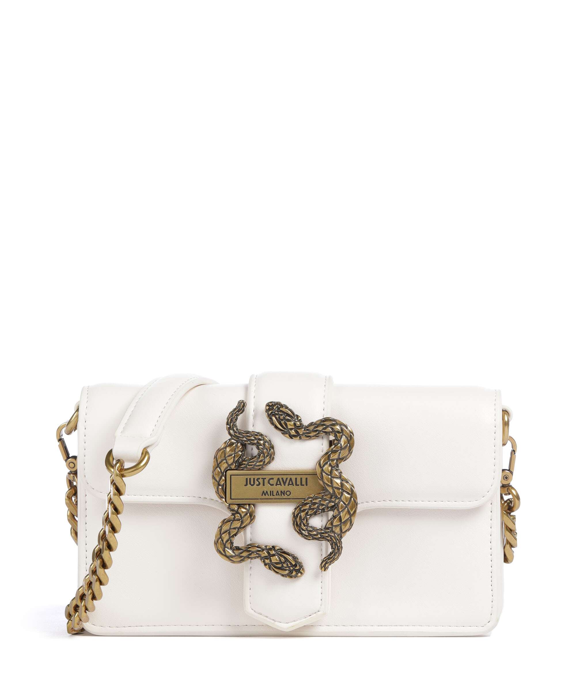 Just Cavalli Iconic Snakes Wallet white