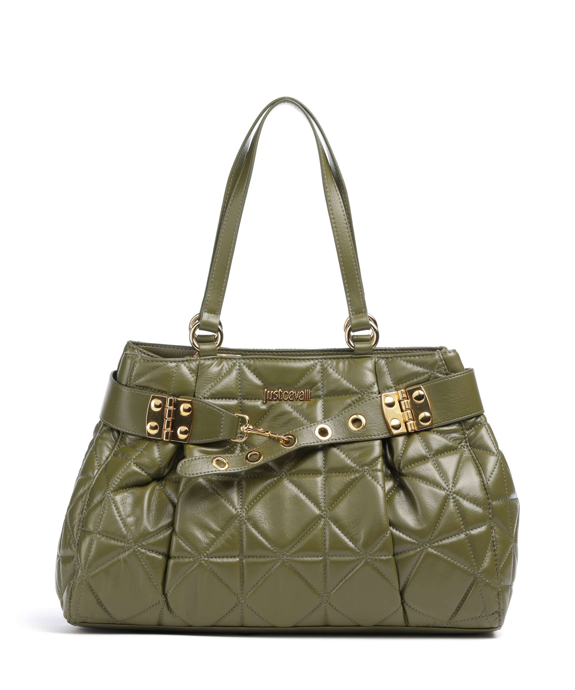 Just Cavalli Tote bag military olive