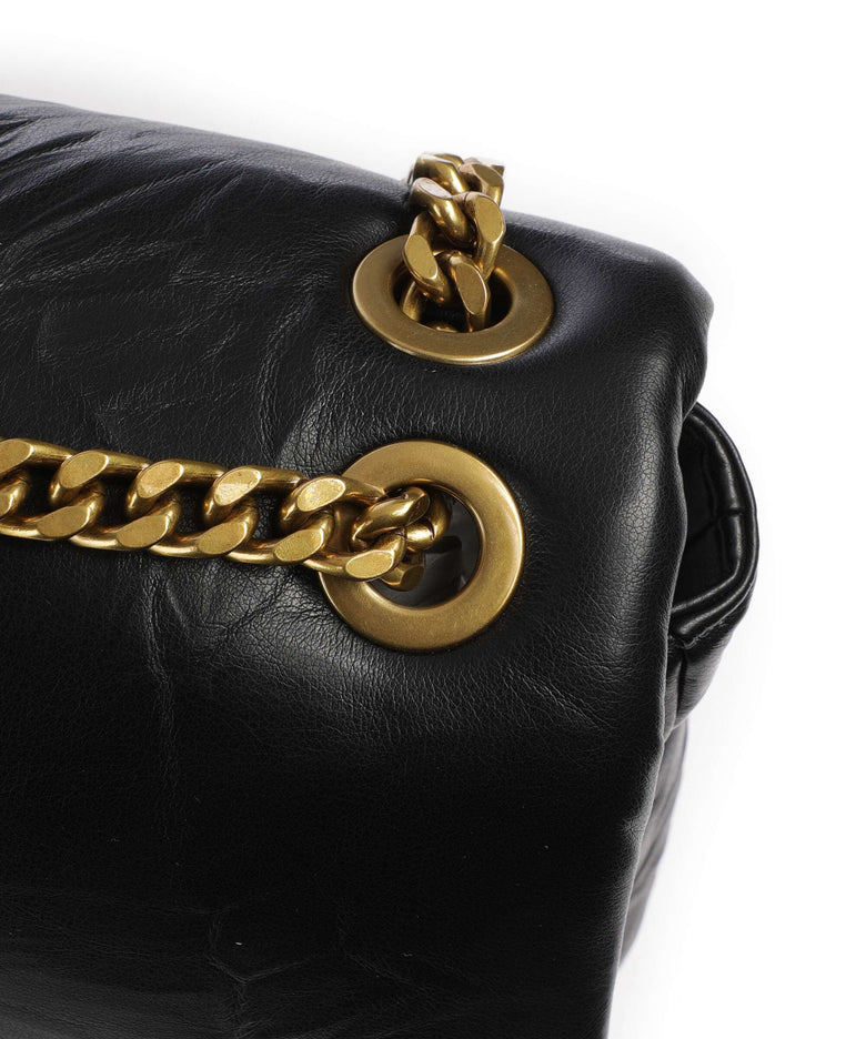 Just Cavalli Iconic Snakes Puffy Shoulder bag black