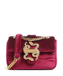 Just Cavalli Iconic Snakes Puffy Taška cez rameno dark purple