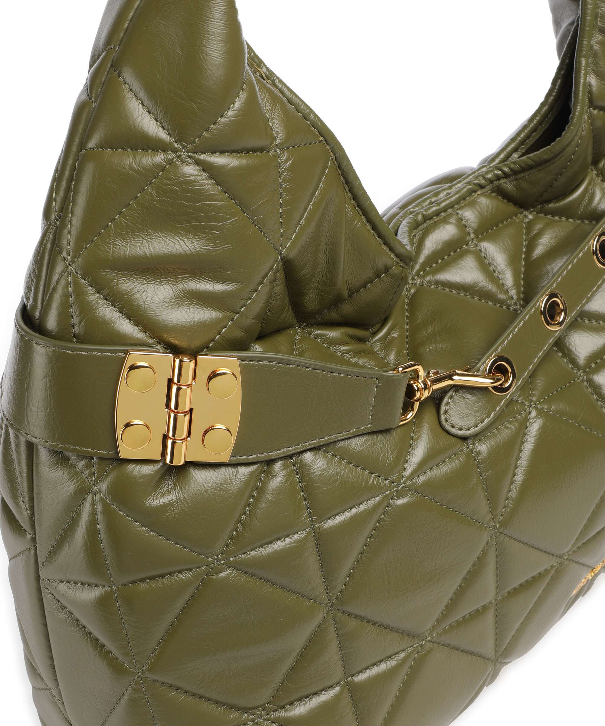 Just Cavalli Hobo bag military olive