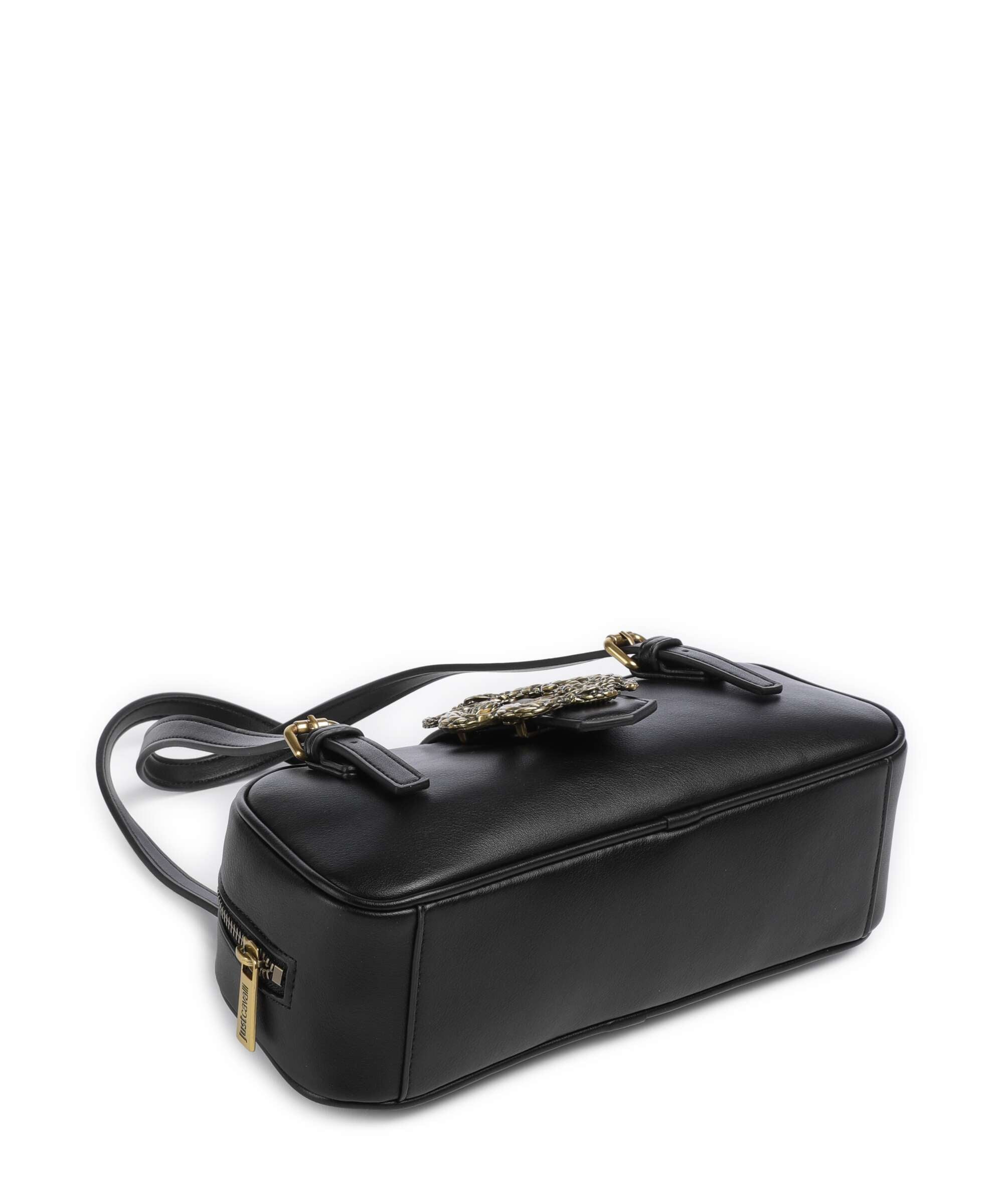 Just Cavalli Iconic Snakes Shoulder bag black