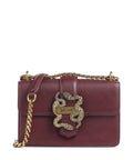 Just Cavalli Iconic Snakes Shoulder bag cordovan