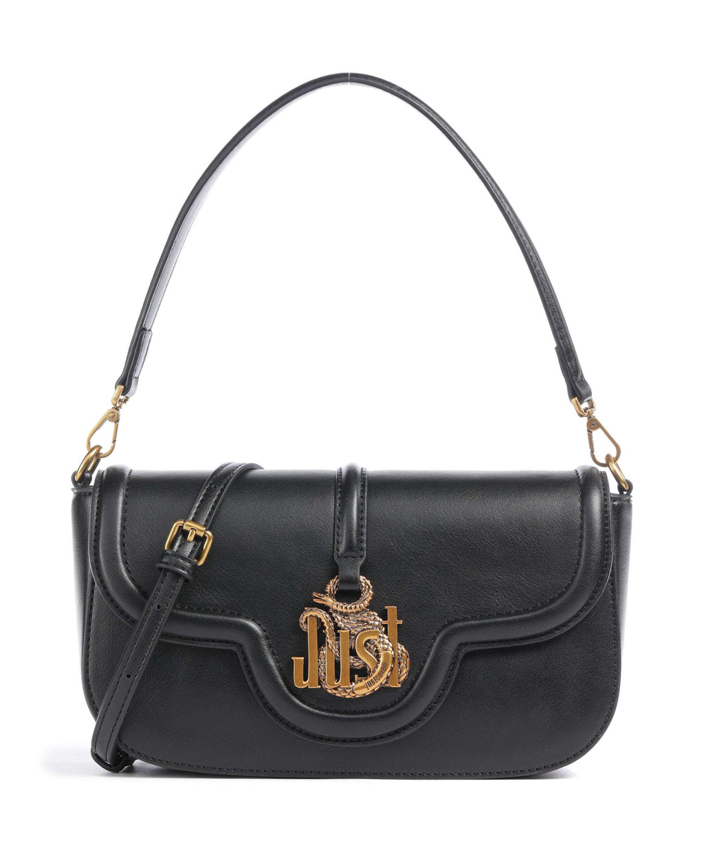 Just Cavalli Just Snake Shoulder bag black