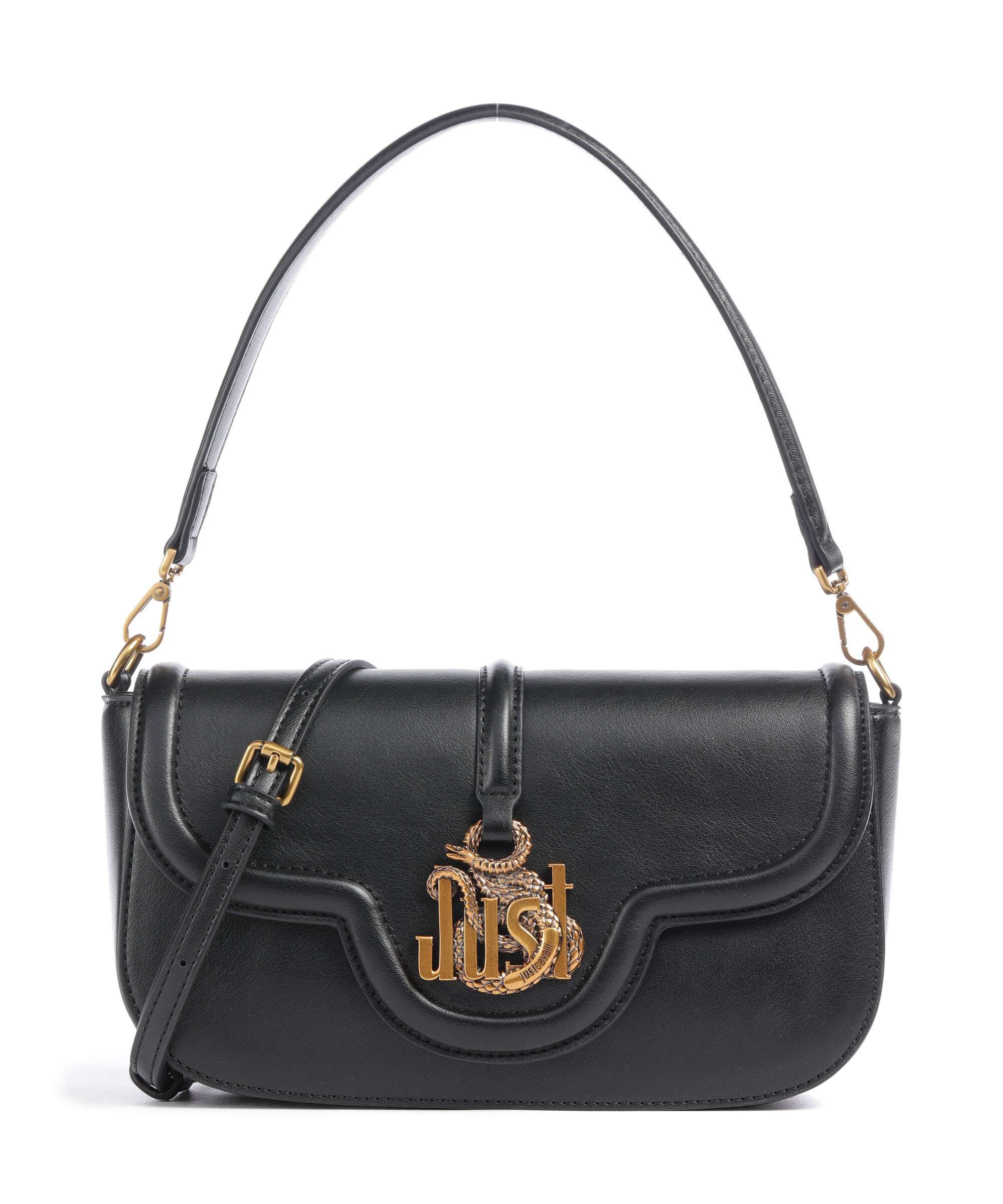 Just Cavalli Just Snake Shoulder bag black