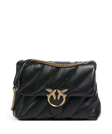 Pinko Love Puff Big Taška cez rameno nero/antique gold