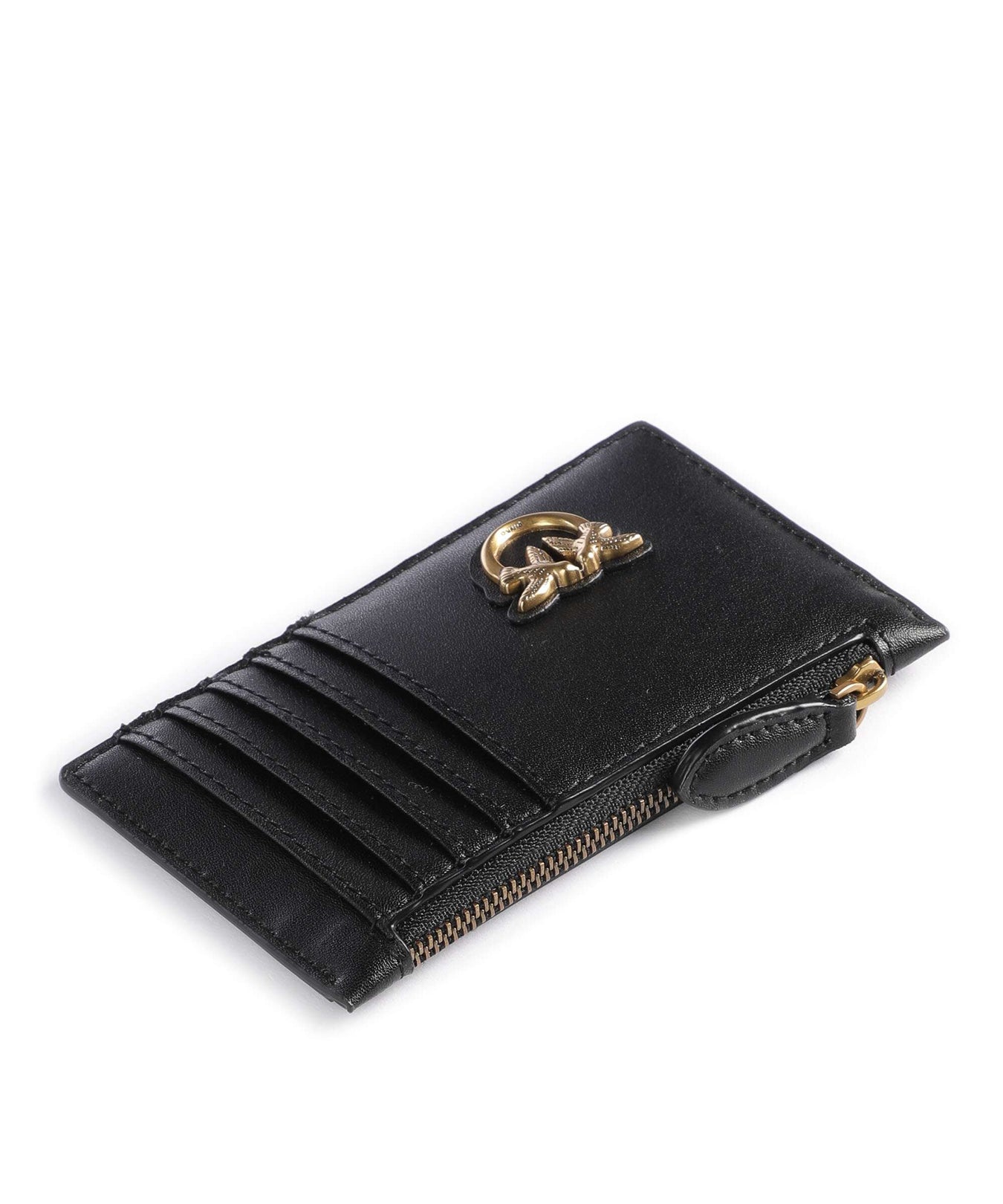 Pinko Airone Credit card holder nero/antique gold