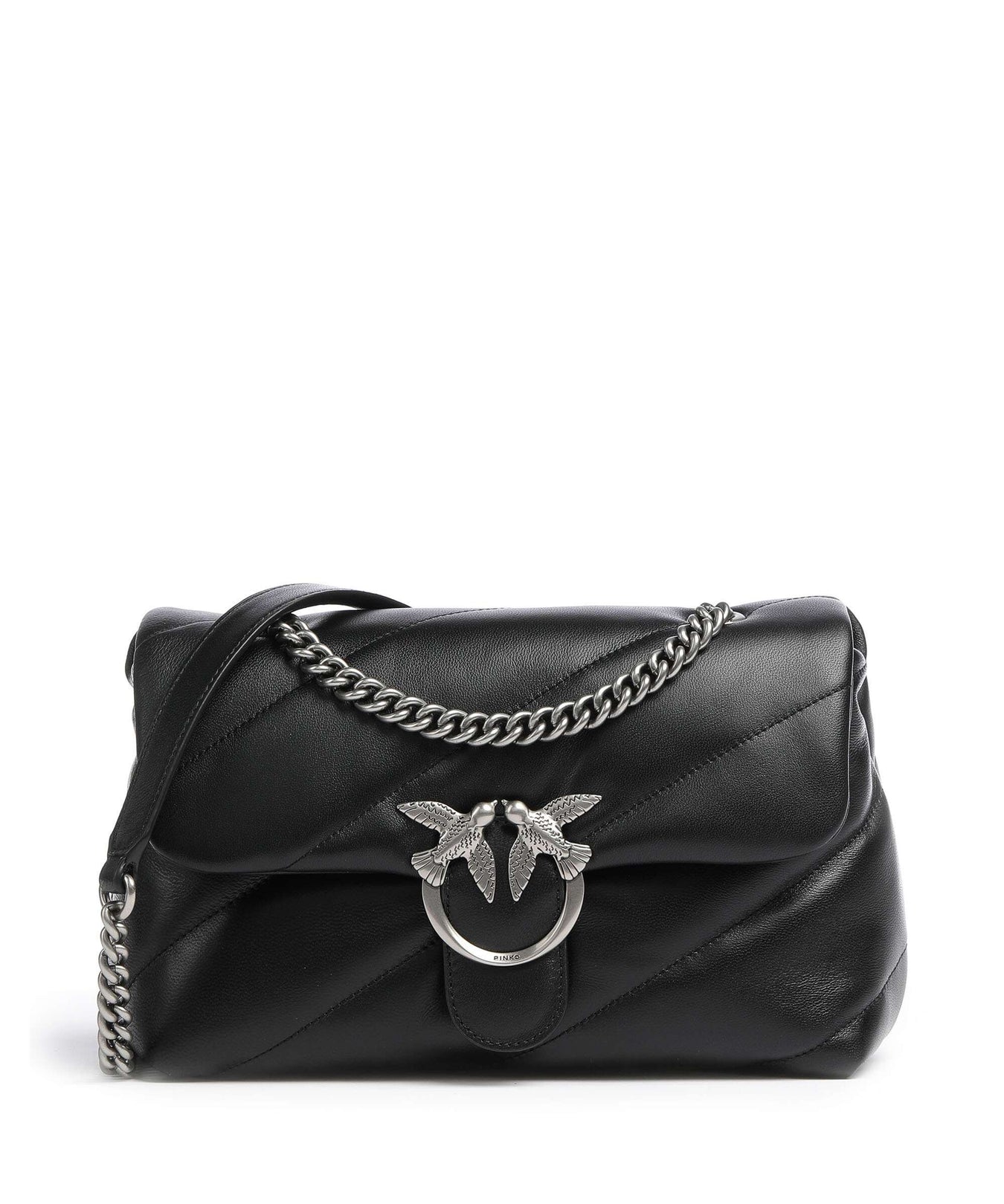 Pinko Love Puff Classic Shoulder bag nero/old silver